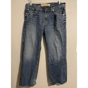 Big Star Mens Vanguard Bootcut Jeans Size 36R Relaxed Fit Thick Stitch Western